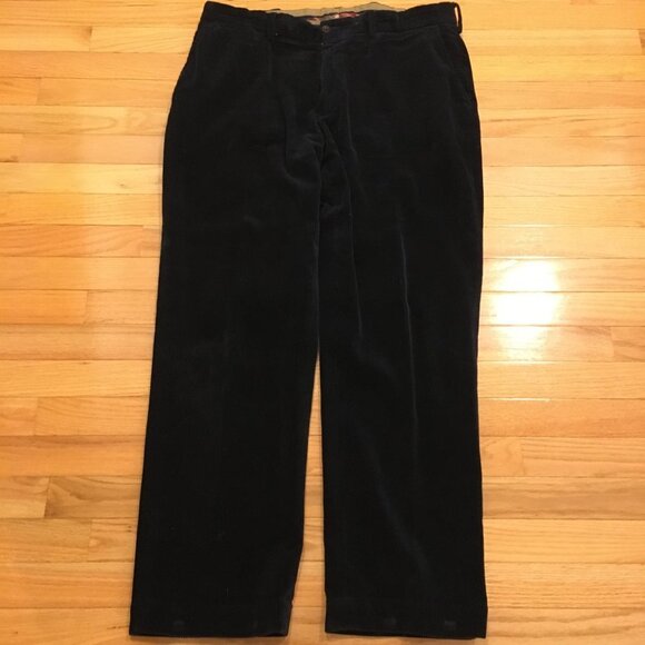 Vintage Polo Ralph Lauren Dark Blue Corduroy Pant - Picture 1 of 7